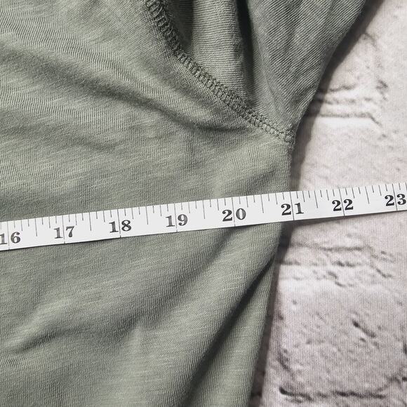 J Crew Mens Garment Dyed Slub 100% Cotton Green Hoodie Size Medium - Picture 11 of 11